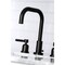Kingston Brass FSC8930DKL Kaiser Widespread Bathroom Faucet W/Brass Pop-Up, Matte Blk FSC8930DKL - alternate 5